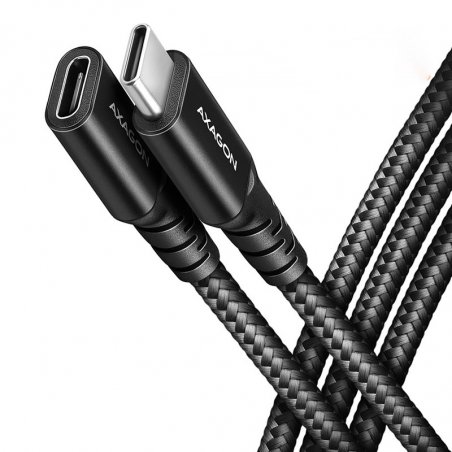 AXAGON BUCM32-CF10AB Verlängerungskabel, USB-C zu USB-C 3.2 Gen 2, 1 m, 20 Gbps - Aluminium