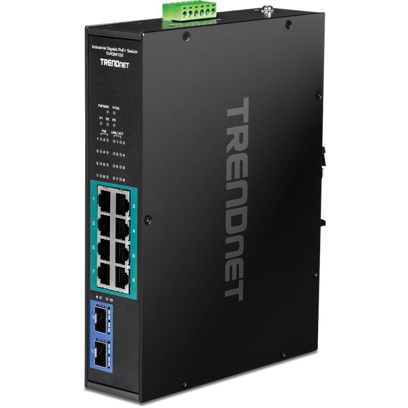 Trendnet TI-PGM102 commutateur réseau Gigabit Ethernet (10/100/1000) Connexion Ethernet, supportant l'alimentation via