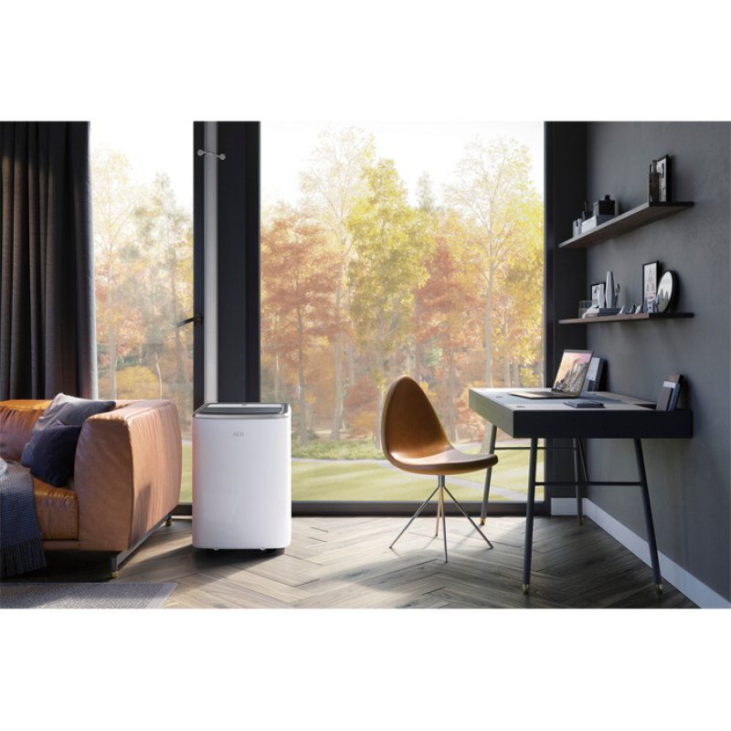 AEG ChillFlexPro AXP26U338CW Climatiseur portatif 64 dB Noir, Argent, Blanc