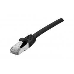 Cat6A RJ45 Patch cable S/FTP TPE ecofriendly snagless black GRS certified- 0.15m