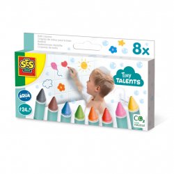 SES Creative Tiny Talents Crayons de couleur pour le bain - 8 Couleurs