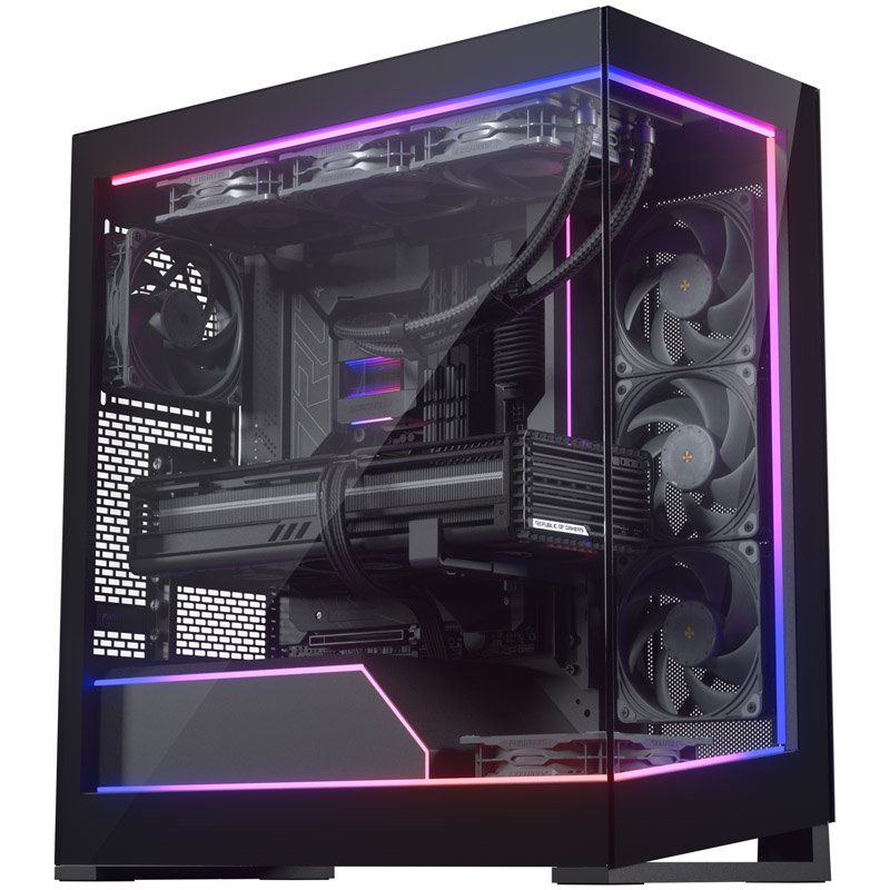Phanteks NV5 Premium DRGB Kit Power-Hub, 3x für Außenrahmen, 1x Mainboard Kabel-Cover - schwarz