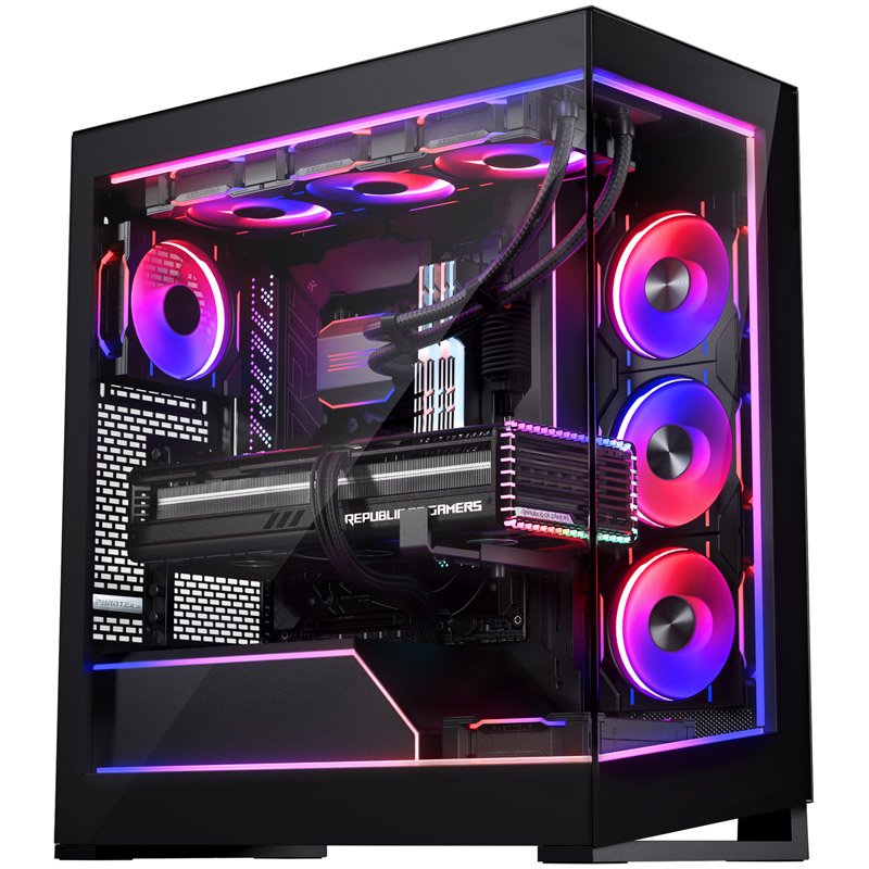 Phanteks NV5 Premium DRGB Kit Power-Hub, 3x für Außenrahmen, 1x Mainboard Kabel-Cover - schwarz