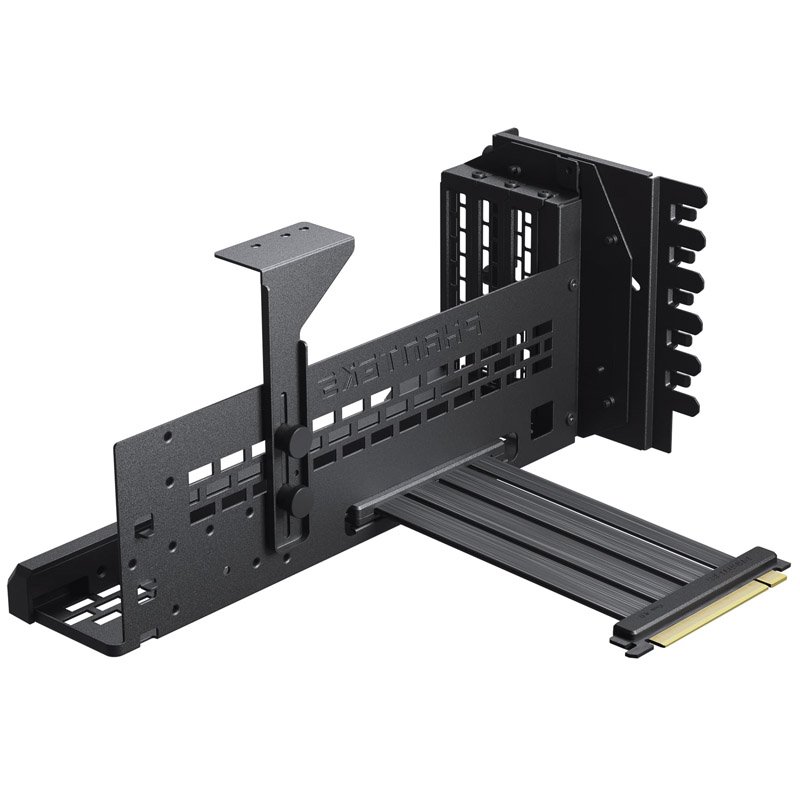 Phanteks Premium Vertikales GPU-Bracket PCIe 4.0 x 16 Riser-Kabel, DRGB - 220 mm, schwarz