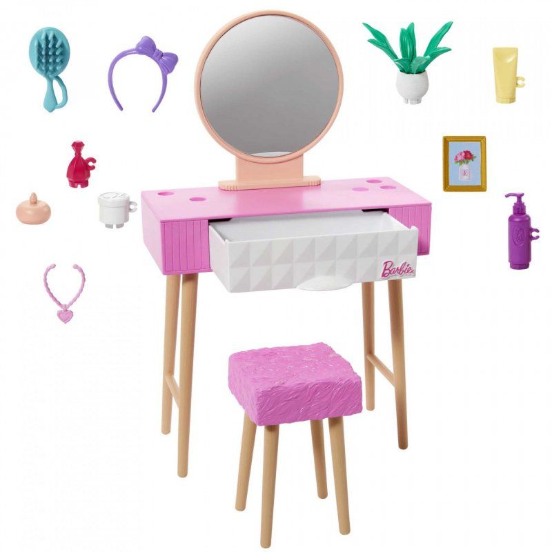 Barbie House Decor Set with Vanity