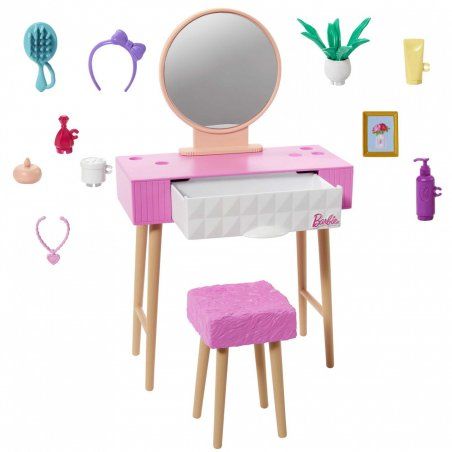 Barbie House Decor Set with Vanity