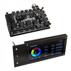 Lamptron compatible SM436 Sync Edition PCI RGB-Lüfter und LED-Controller - schwarz