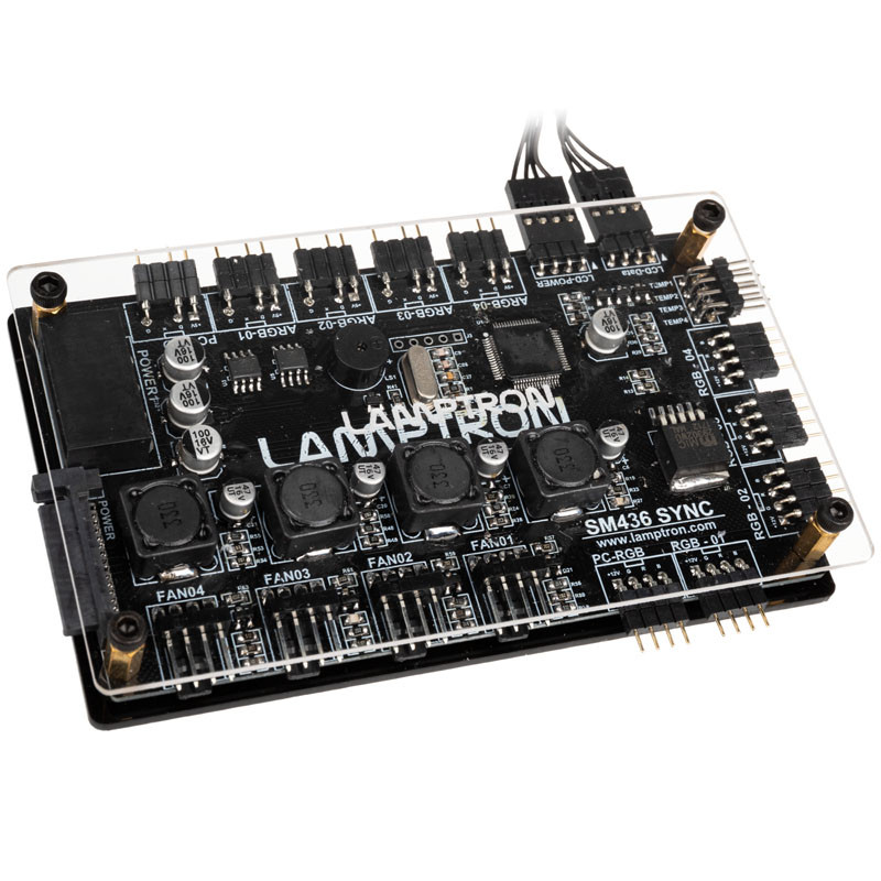 Lamptron compatible SM436 Sync Edition PCI RGB-Lüfter und LED-Controller - schwarz