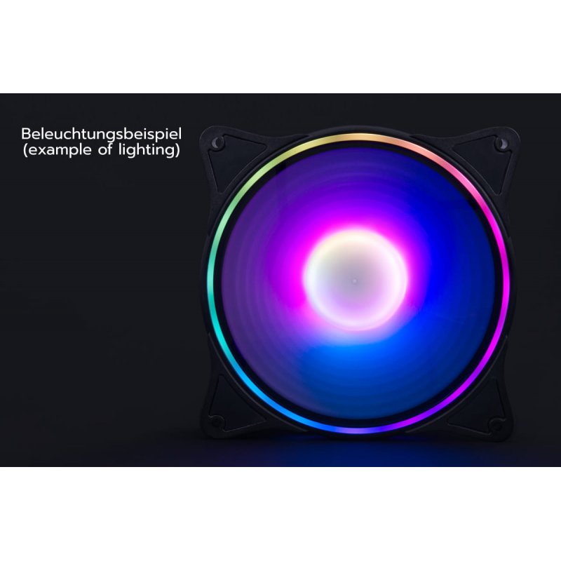 Alphacool Rise Aurora 140mm Lüfter (140x140x25mm)