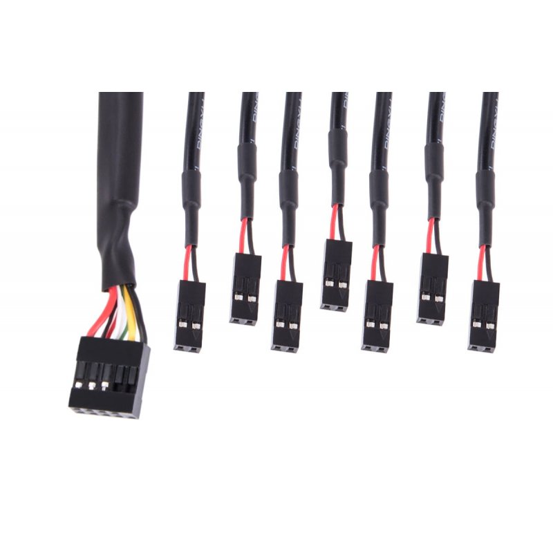 Alphacool Front I/O-Panel mit USB 2.0 und Kabelsatz für Servergehäuse