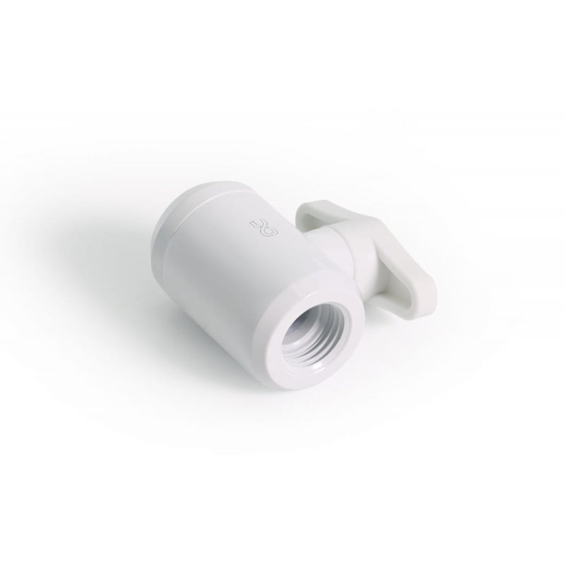 Alphacool Eiszapfen 2 Wege Kugelhahn G1/4 - White""