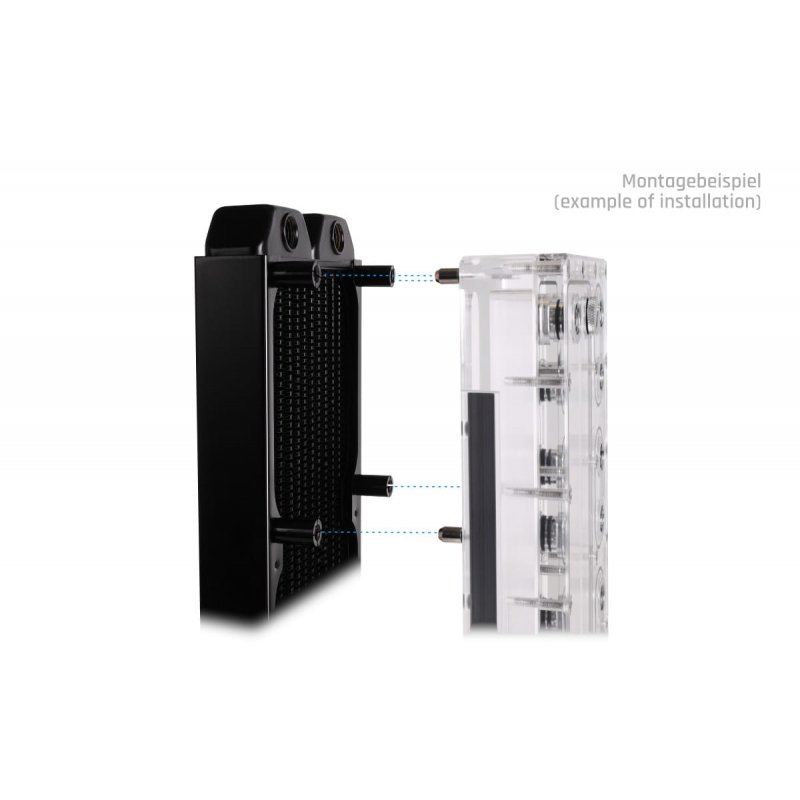 Alphacool Core Push Mounting 17mm M3/M4/UNC 6-32 Set 4x""