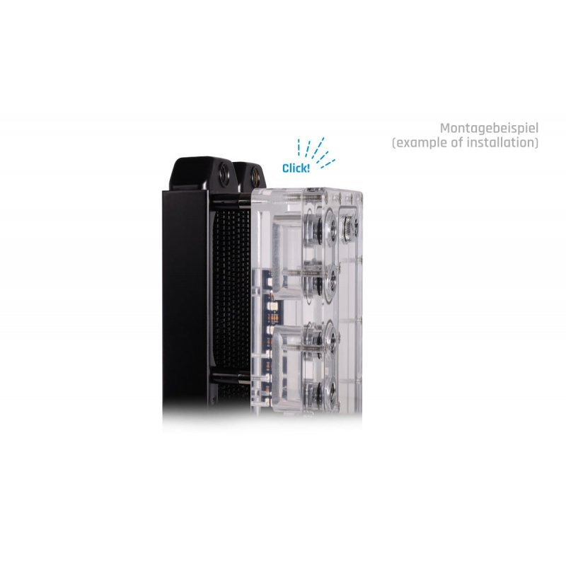 Alphacool Core Push Mounting 25mm M3/M4/UNC 6-32 Set 4x""