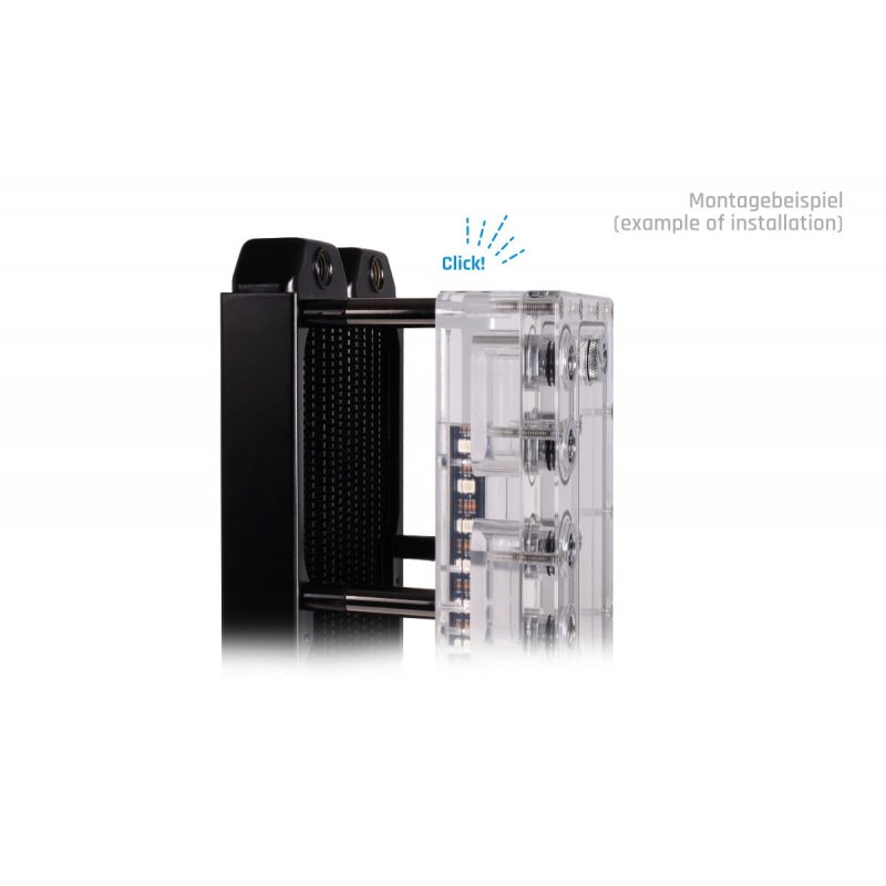 Alphacool Core Push Mounting 50mm M3/M4/UNC 6-32 Set 4x""