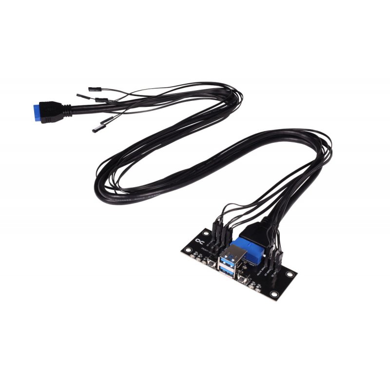 Alphacool ES Front I/O-Panel mit USB 3.0 und Kabelsatz für Servergehäuse