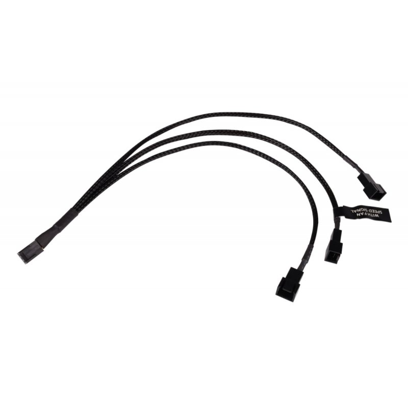 Alphacool Y-Splitter 3-Pin auf 3x 3-Pin 30cm""
