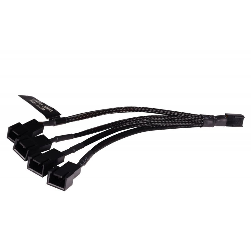 Alphacool Y-Splitter 3-Pin auf 4x 3-Pin 15cm""