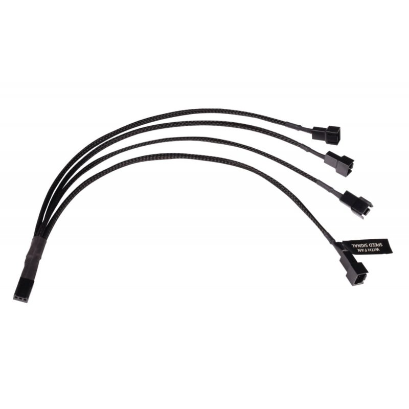 Alphacool Y-Splitter 3-Pin auf 4x 3-Pin 30cm""