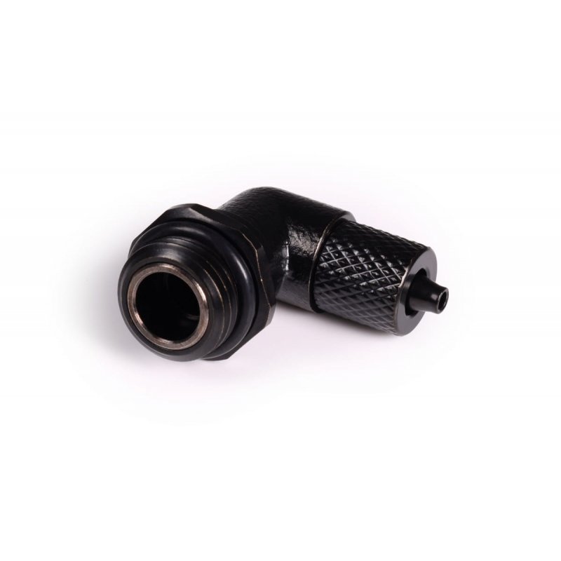 Alphacool ES 5/3mm Anschraubtülle 90° drehbar G1/4 - Deep Black""