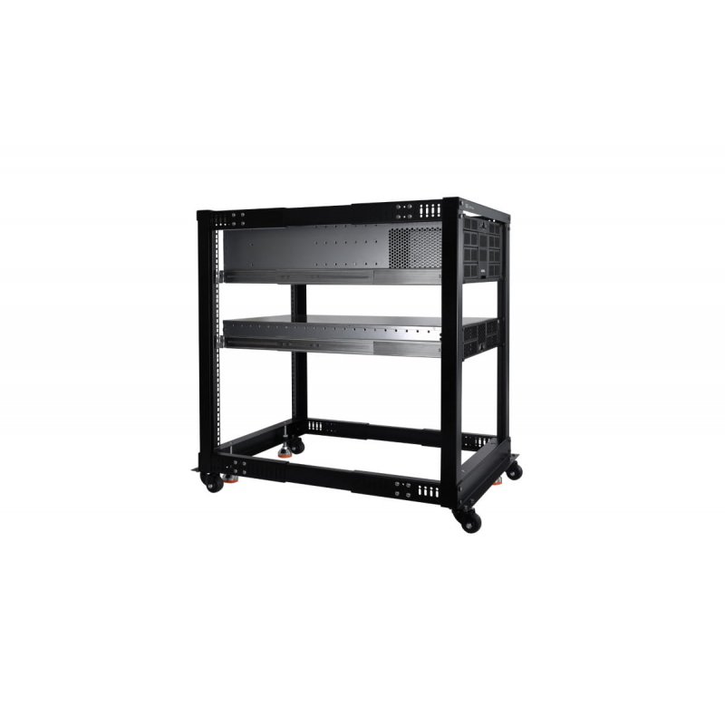 Alphacool ES 19" Open Frame Serverrack 15HE Verstellbare Tiefe""