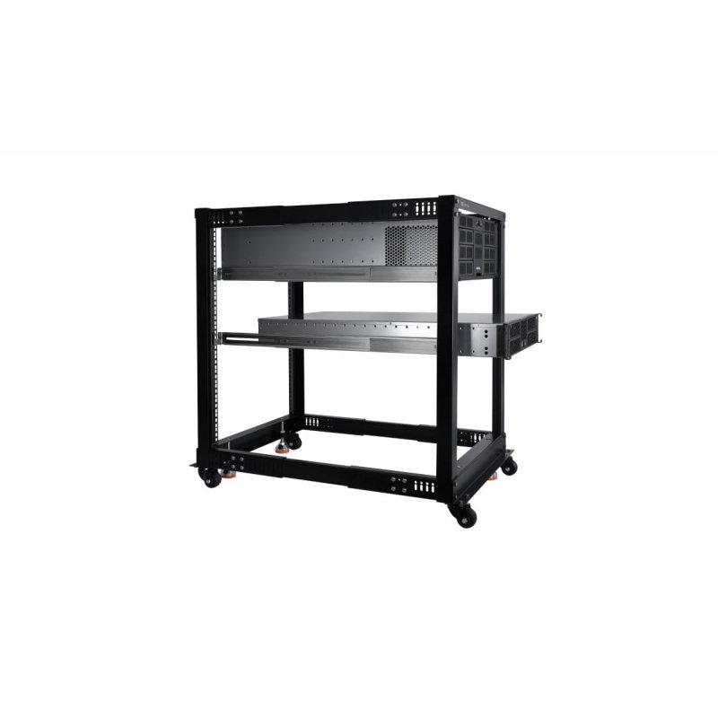 Alphacool ES 19" Open Frame Serverrack 15HE Verstellbare Tiefe""