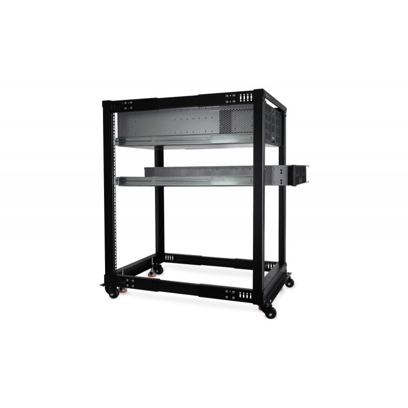 Alphacool ES 19" Open Frame Serverrack 18HE Verstellbare Tiefe""