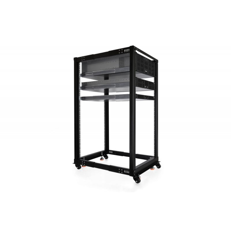 Alphacool ES 19" Open Frame Serverrack 25HE Verstellbare Tiefe""