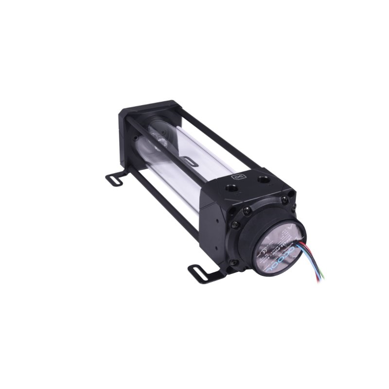 Alphacool Eisbecher Aurora D5 Acetal/Glas - 250mm mit D5 VPP655 PWM Pumpe""