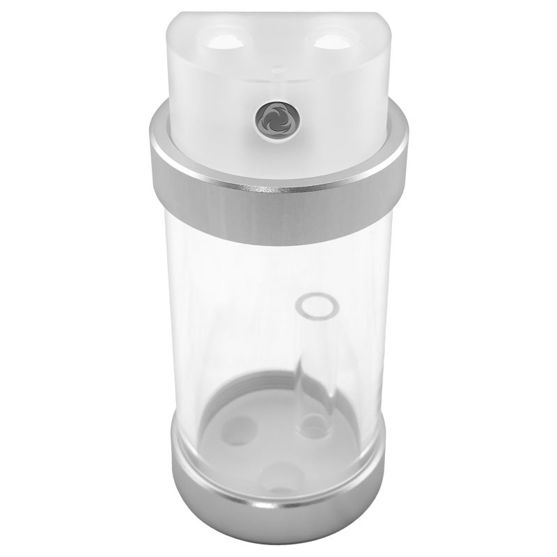 Singularity compatible Computers Protium Ausgleichsbehälter 100mm - Acryl, matt transparent, silber