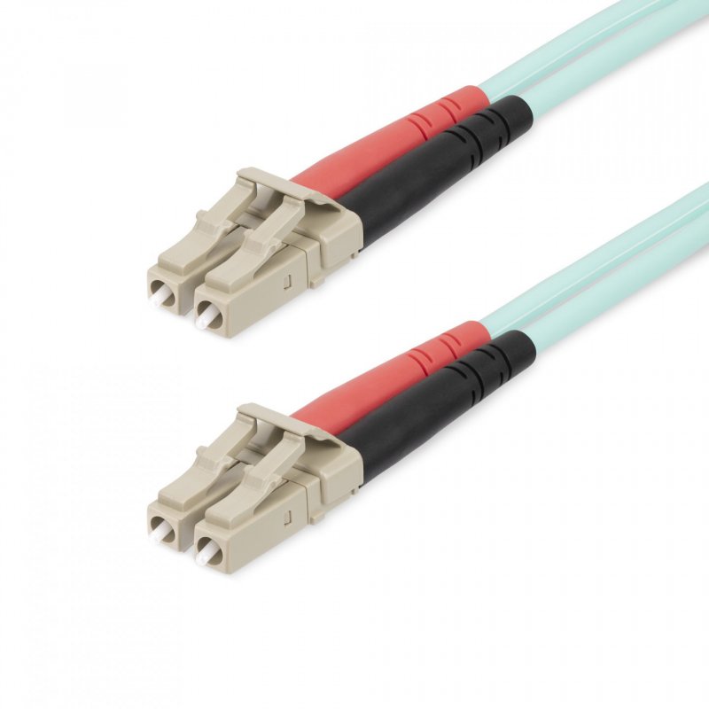 StarTech.com 25m (82ft) LC/UPC to LC/UPC OM4 Multimode Fiber Optic Cable, 50/125µm LOMMF/VCSEL Zipcord Fiber, 100G