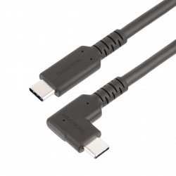 StarTech.com 1.6ft (50cm) Rugged Right Angle USB-C Cable, USB 3.2 Gen 2 (10 Gbps), Full-Featured USB C to C Data