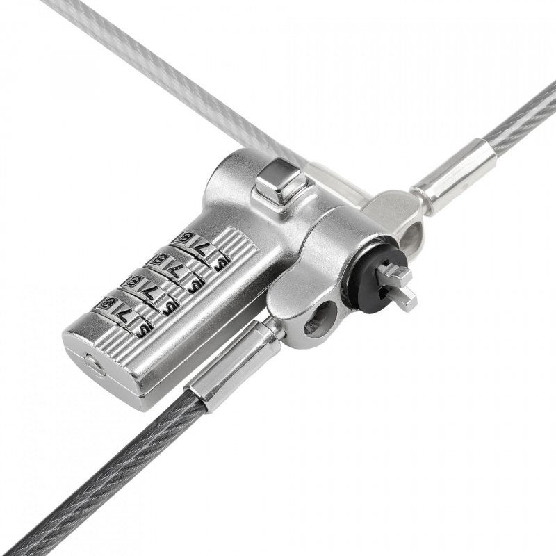 StarTech.com UNIVC4D-LAPTOP-LOCK câble antivol Noir, Argent 2 m