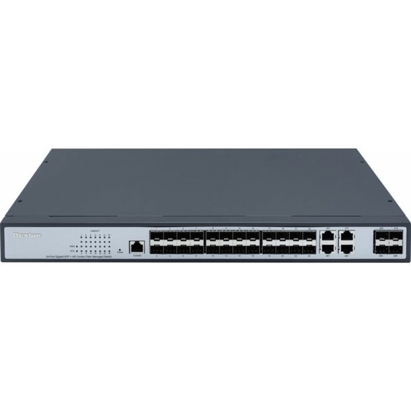 DEXLAN  L2+ Managed Switch 24P SFP Dual Speed + 4 Giga Combo