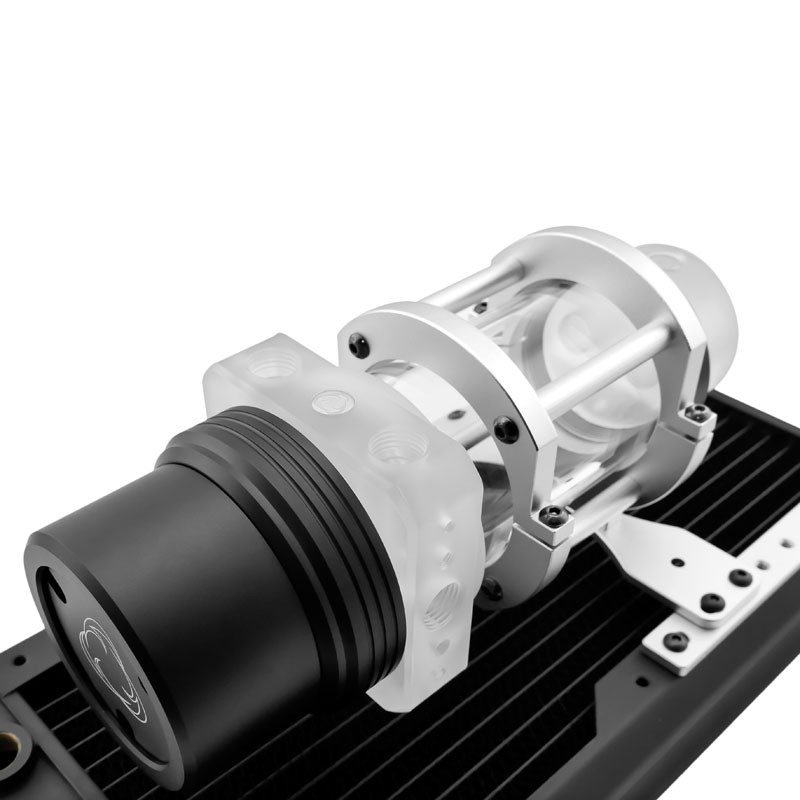 Singularity compatible Computers Protium Ausgleichsbehälter 150mm - Acryl, matt transparent, schwarz