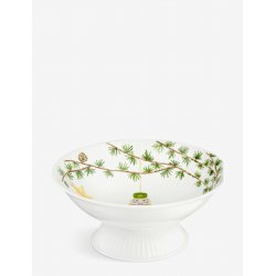 Kähler - Hammershøi Christmas Bowl on stand, Ø23 cm - White w. deco