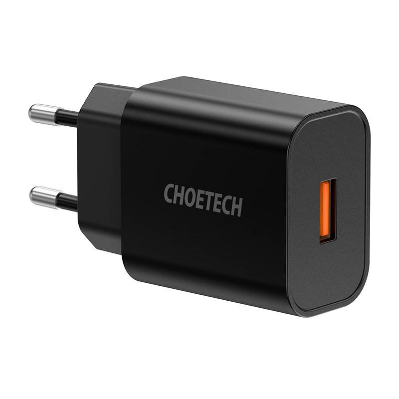 Wall Charger Choetech Q5003 18W USB-A (black)