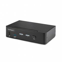 StarTech.com Switch KVM DisplayPort 2 Ports - 8K 60H/4K 144Hz, Écran Unique, DisplayPort 1.4, 2 Ports USB 3.0, 4x USB