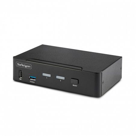 StarTech.com Switch KVM DisplayPort 2 Ports - 8K 60H/4K 144Hz, Écran Unique, DisplayPort 1.4, 2 Ports USB 3.0, 4x USB