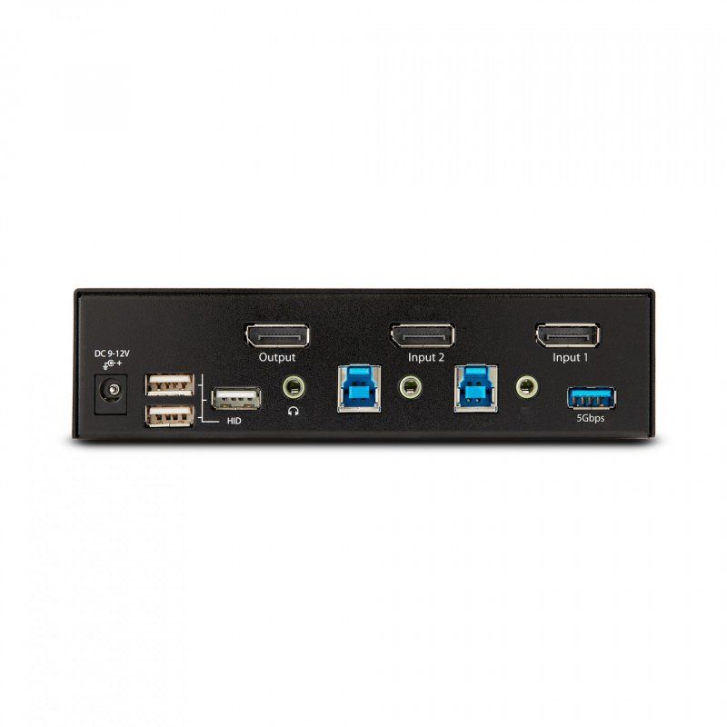 2-PORT DISPLAYPORT KVM SWITCH - 8K 60HZ HOTKEYS TAA COMPLIANT
