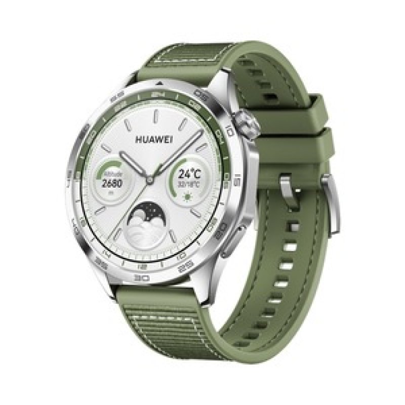 Watch GT4 46mm (Phoinix-B19W) (grün, gewebtes Armband)