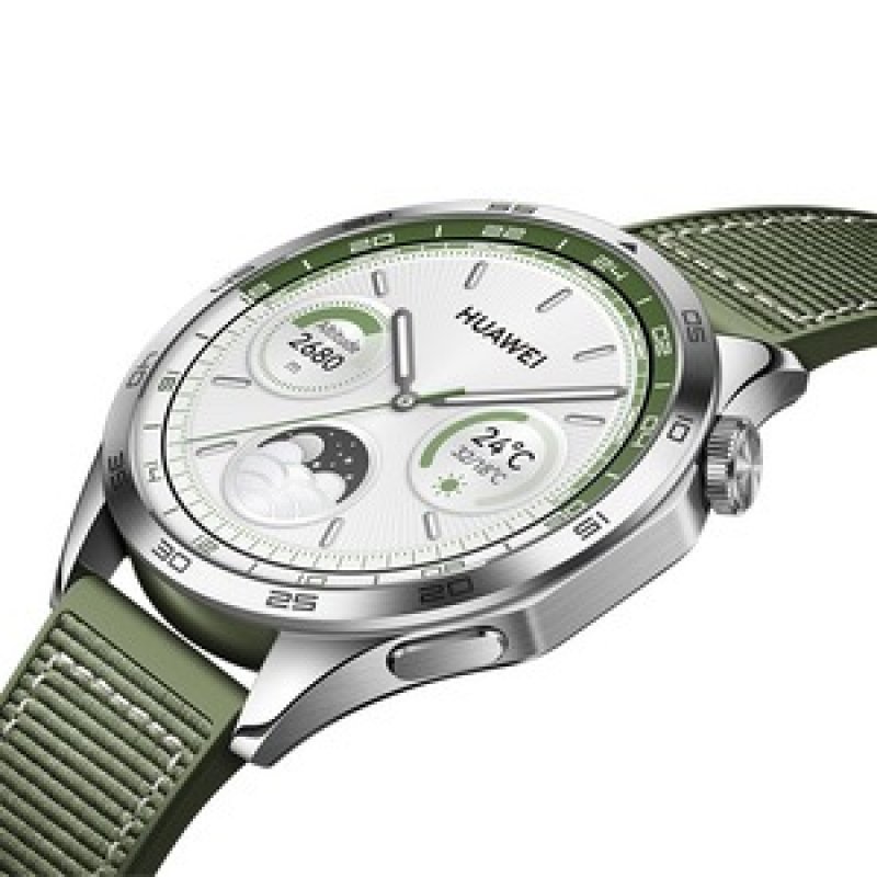 Watch GT4 46mm (Phoinix-B19W) (grün, gewebtes Armband)