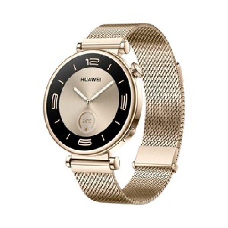 Watch GT4 41mm (Aurora-B19M) (gold/weiß, goldenes Milanese-Armband)