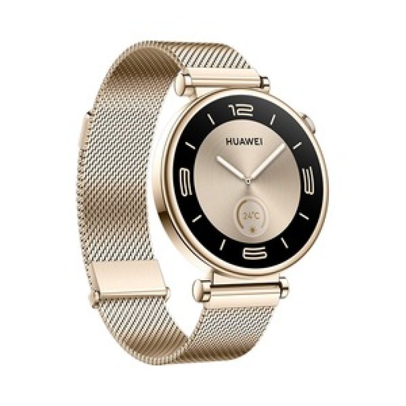 Watch GT4 41mm (Aurora-B19M) (gold/weiß, goldenes Milanese-Armband)