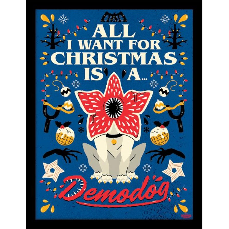 STRANGER THINGS - All I want for Chris.. - Impression encadrée 30x40cm