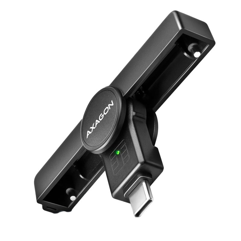 AXAGON CRE-SMPC USB-C Smart Card PocketReader