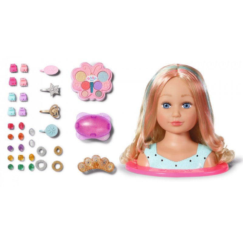 BABY born® Sister Styling Head Princess, Schmink- und Frisierkopf