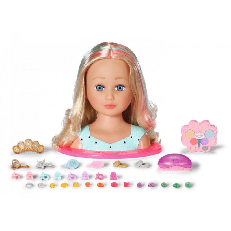 BABY born® Sister Styling Head Princess, Schmink- und Frisierkopf