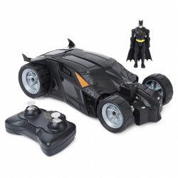 DC Comics BATMAN - Batmobile RC 1:20 Figurine Batman 10 cm - Voiture Télécommandée Echelle 1:20 - Technologie 2,4