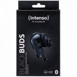 Intenso Black Buds T300A Écouteurs Ecouteurs Appels/Musique/Sport/Au quotidien Noir