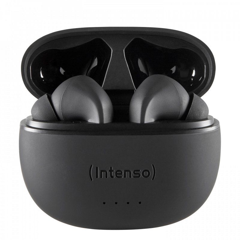 Intenso Black Buds T300A Écouteurs Ecouteurs Appels/Musique/Sport/Au quotidien Noir